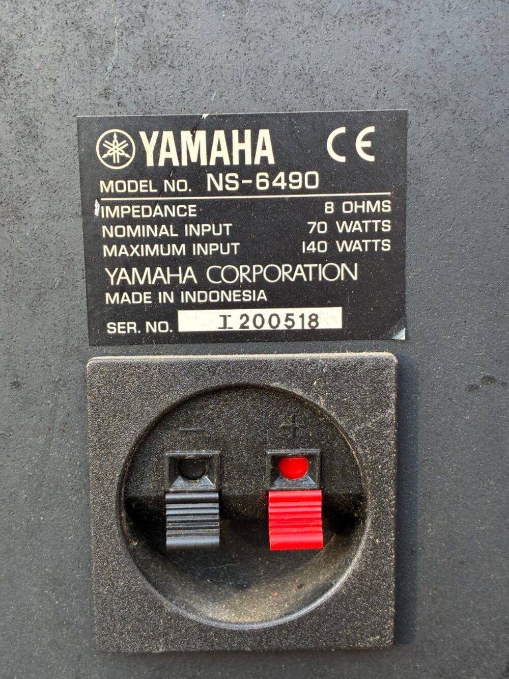 Yamaha NS-6490 70W 8 Ohm 140W 3-Way Bookshelf Speakers (Black) Pair TESTED - Picture 9 of 12